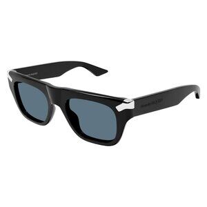 New ALEXANDER MCQUEEN Black Square AM0441S 002 Sunglasses Women